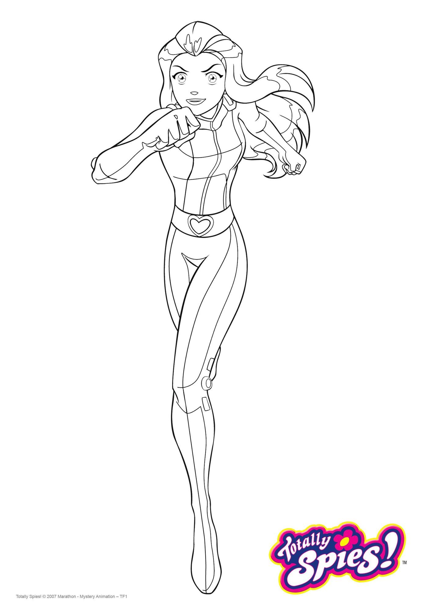 Coloriage Totally Spies Sam - Gulli à imprimer