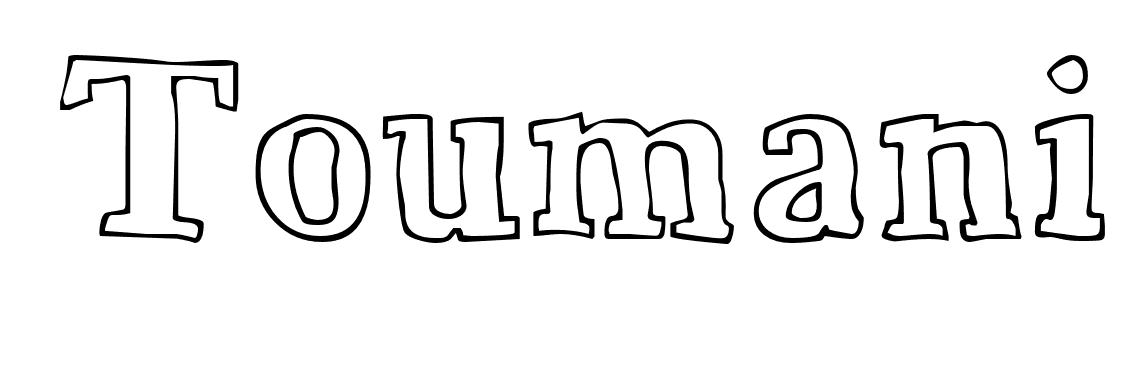 Coloriage Toumani - Prénom à imprimer