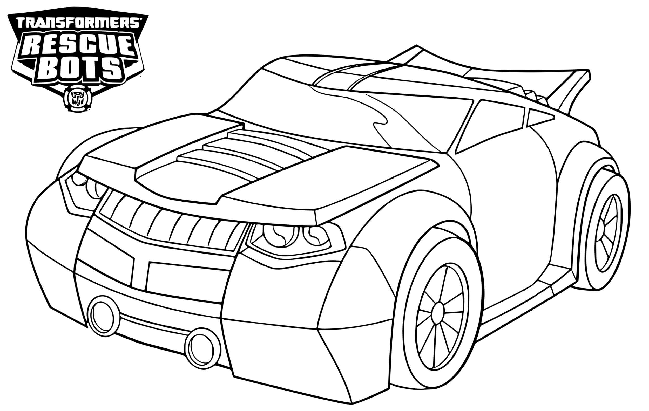 Coloriage Transformers Rescue Bots Bumblebee - Transformers à imprimer