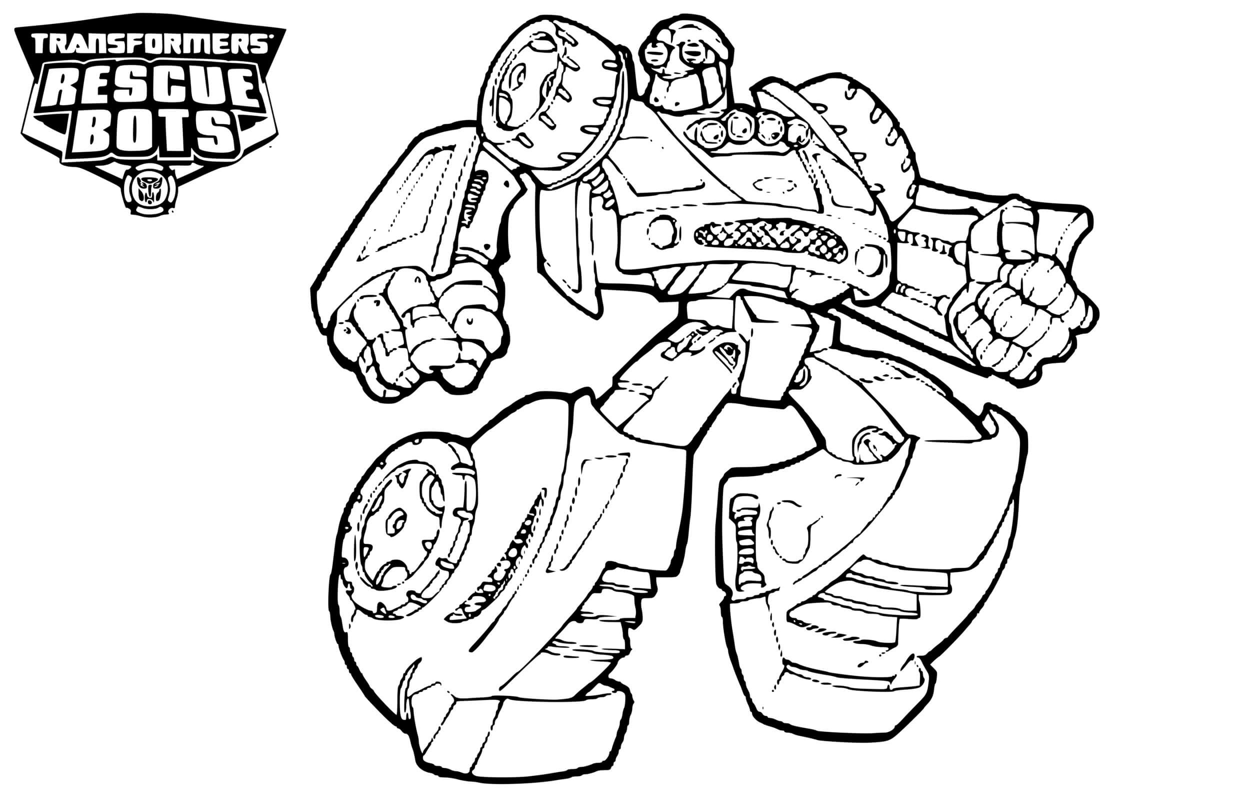 Coloriage Transformers Bots de Sauvetage - Transformers à imprimer