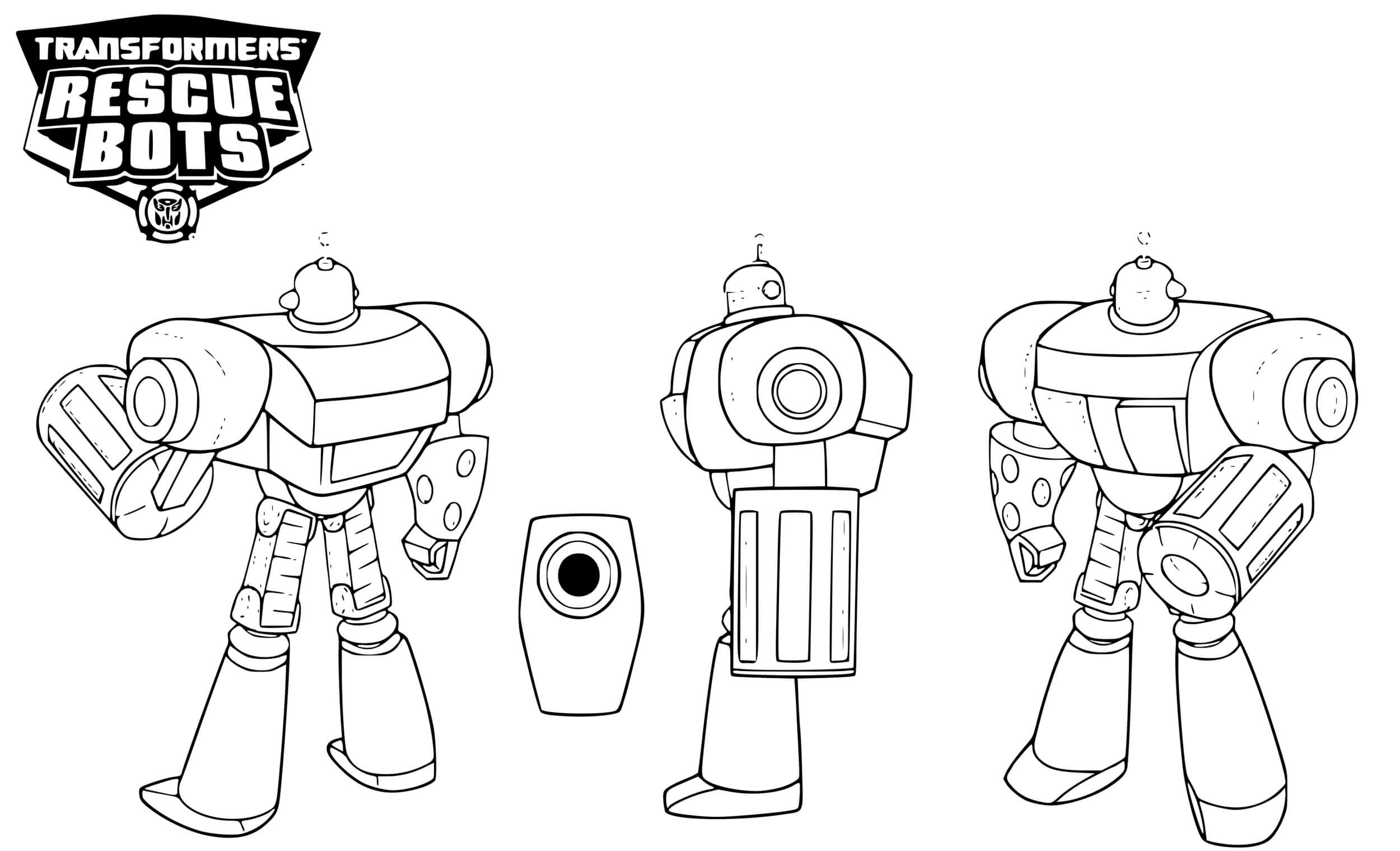 Coloriage Transformers Rescue Bots Morbot - Transformers à imprimer