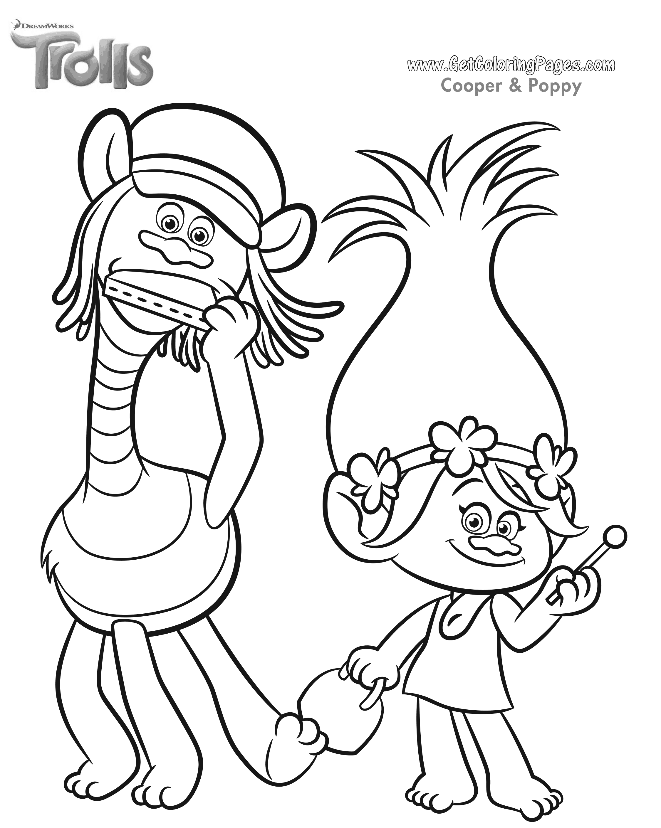 Coloriage Trolls Movie - Trolls à imprimer