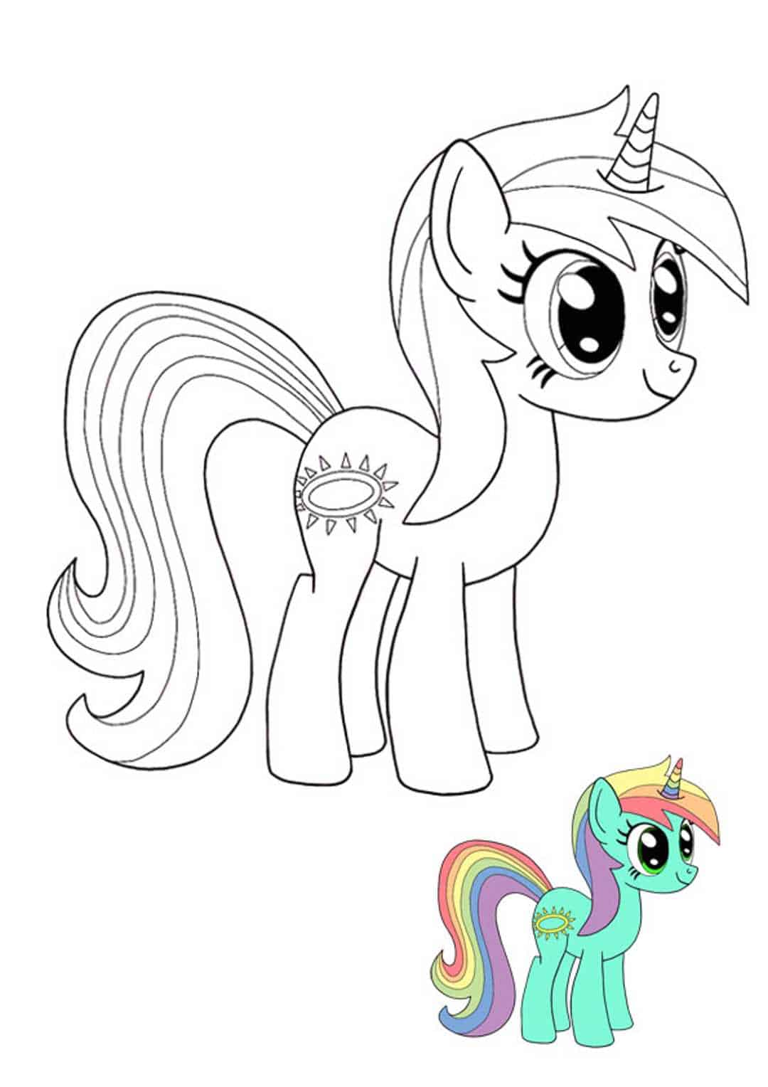 Coloriage Twilight Sparkle - Mon Petit Poney - Licorne à imprimer