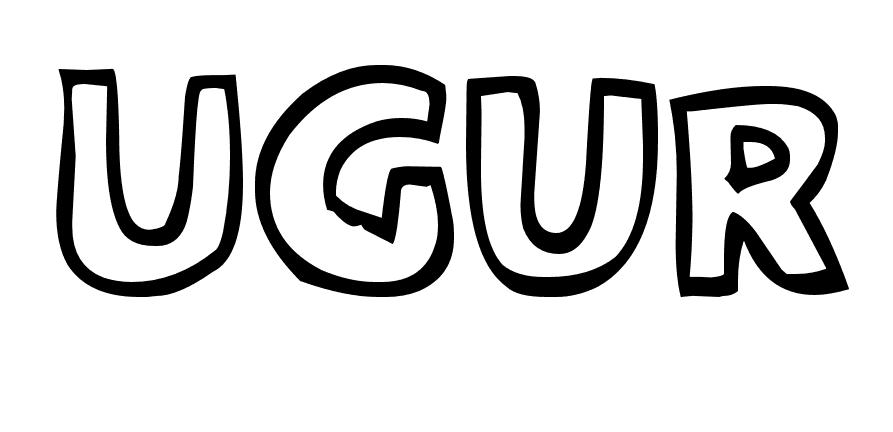 Coloriage Ugur - Prénom à imprimer