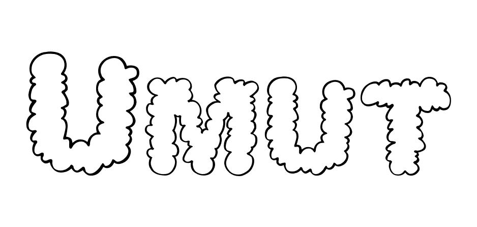 Coloriage Umut - Prénom à imprimer