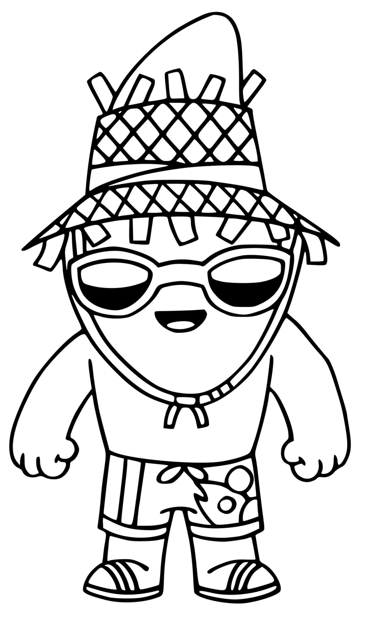 Coloriage Unpeely Fortnite - Fortnite à imprimer