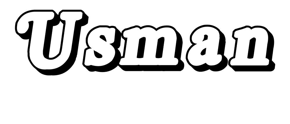 Coloriage Usman - Prénom à imprimer