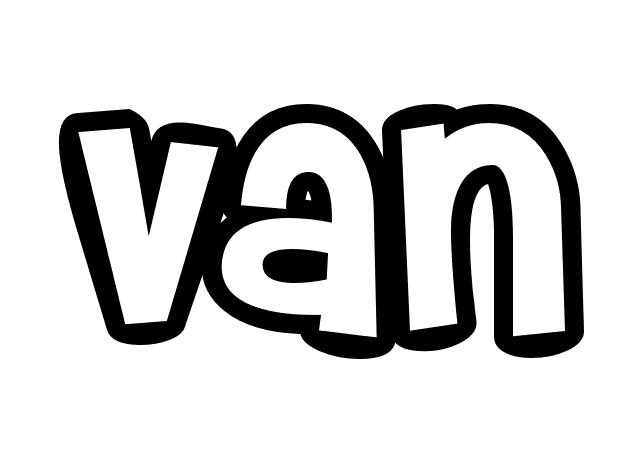 Coloriage Van - Prénom à imprimer