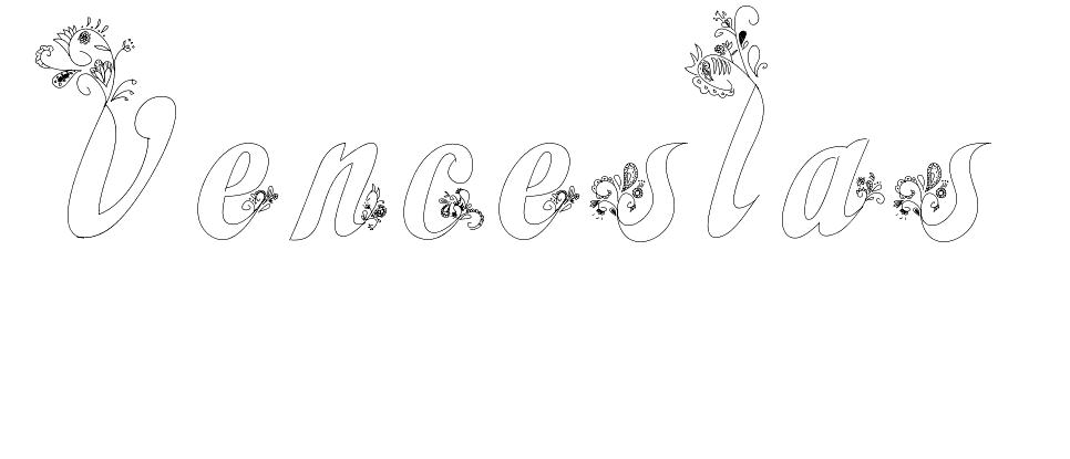 Coloriage Venceslas - Prénom à imprimer