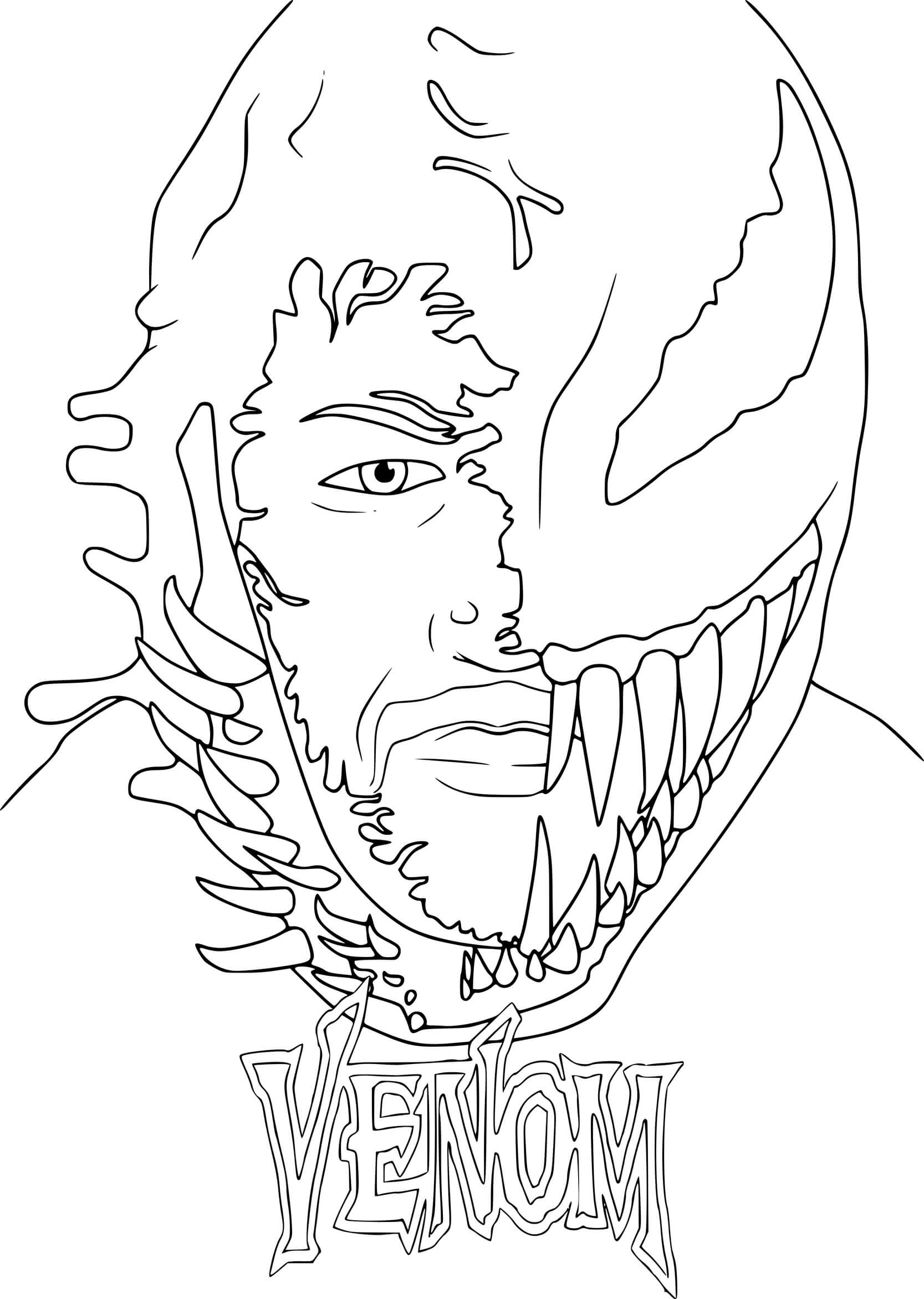 Coloriage Venom Marvel - Venom à imprimer