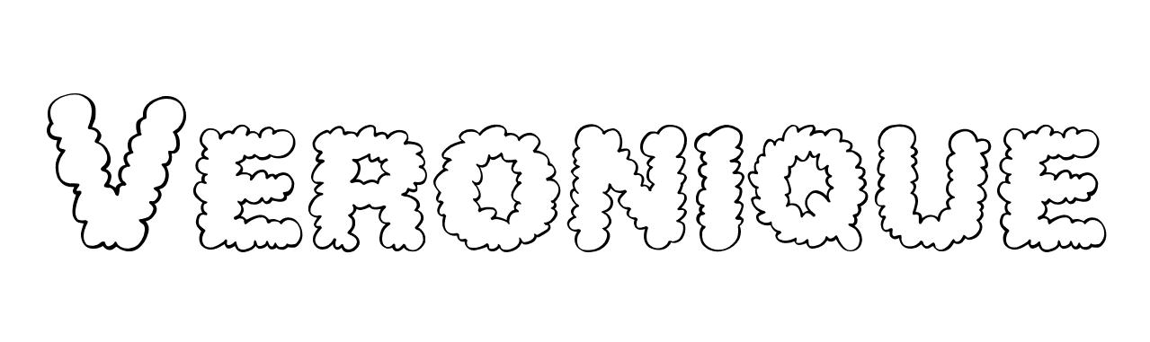 Coloriage Veronique - Prénom à imprimer