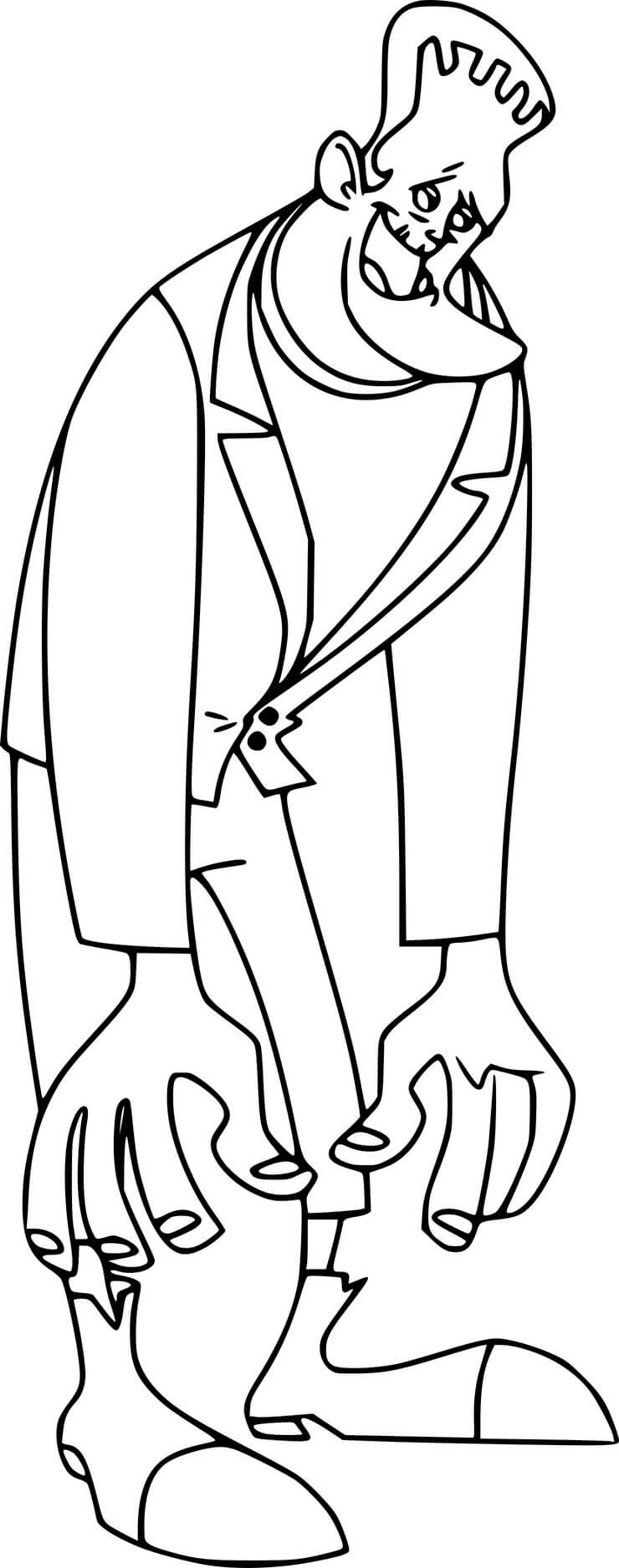 Coloriage Very Tall Frankenstein - Frankenstein à imprimer
