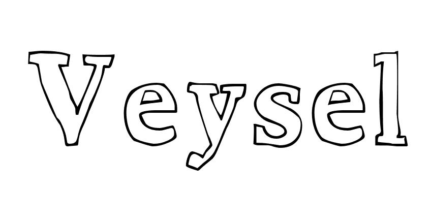 Coloriage Veysel - Prénom à imprimer