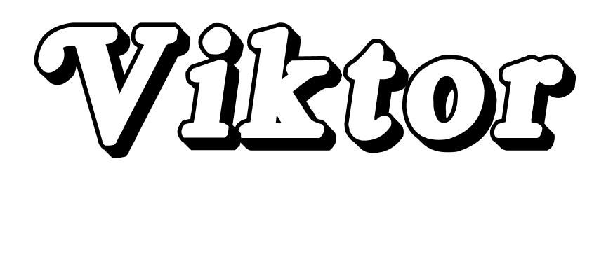 Coloriage Viktor - Prénom à imprimer