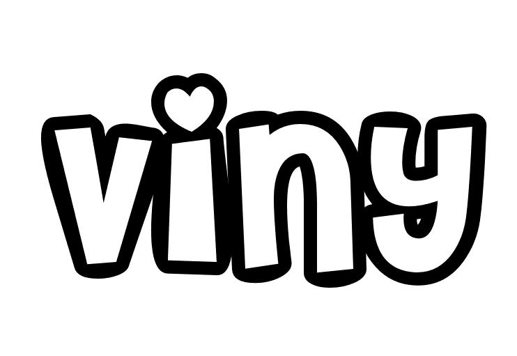 Coloriage Viny - Prénom à imprimer