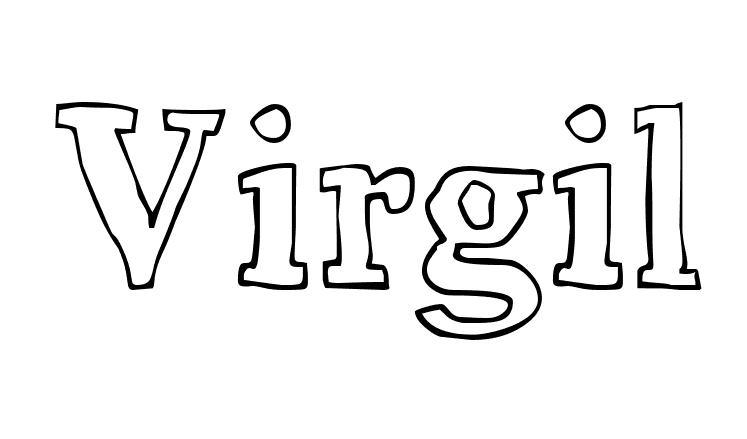 Coloriage Virgil - Prénom à imprimer
