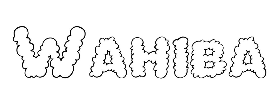 Coloriage Wahiba - Prénom à imprimer