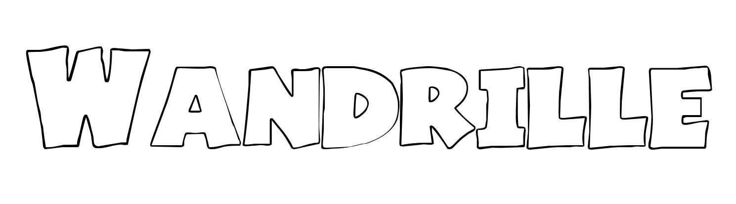 Coloriage Wandrille - Prénom à imprimer