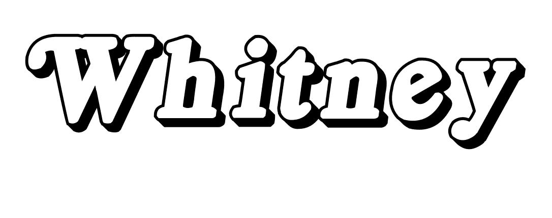 Coloriage Whitney - Prénom à imprimer