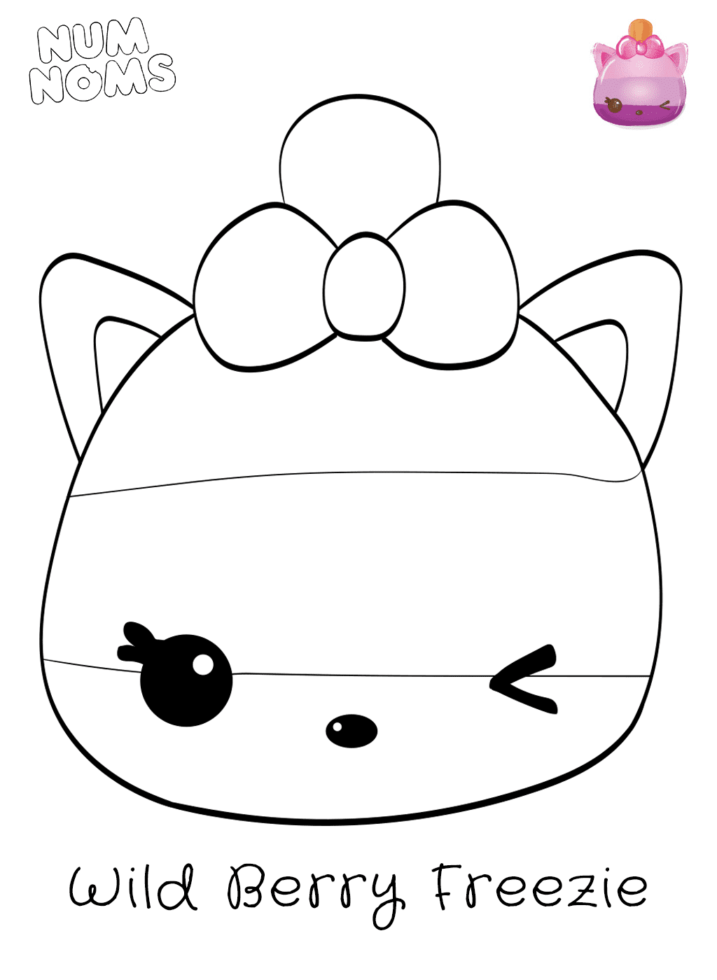 Coloriage Wild Berry Freezie - Num noms à imprimer