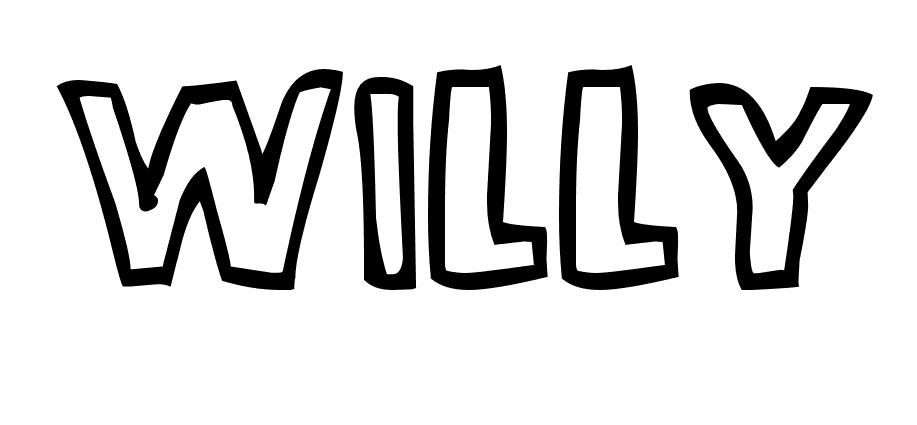 Coloriage Willy - Prénom à imprimer