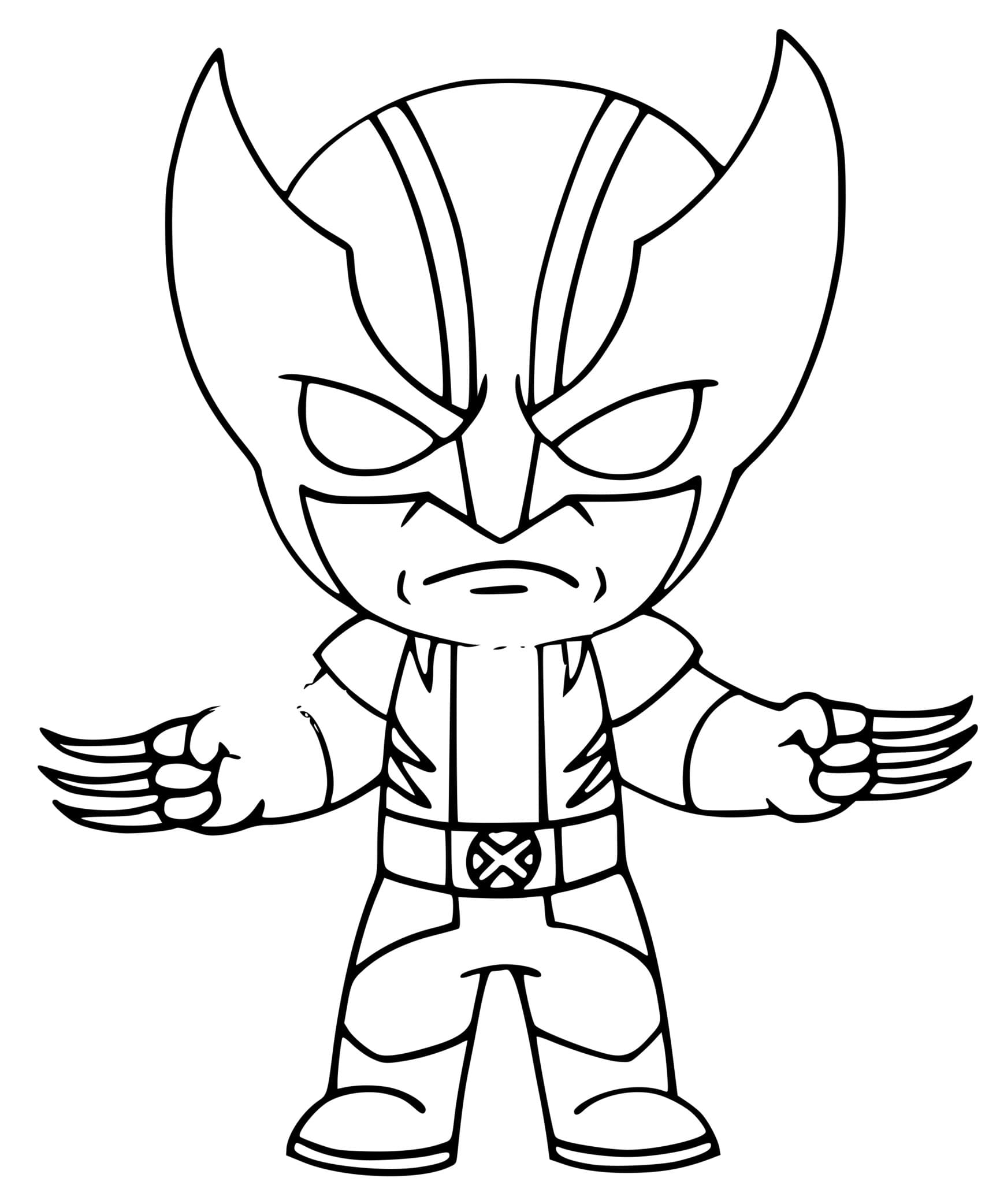 Coloriage Wolverine Fortnite - Marvel à imprimer