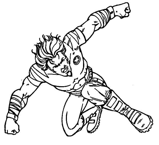 Coloriage Wolverine Sans Les Griffes X Men - Xmen à imprimer
