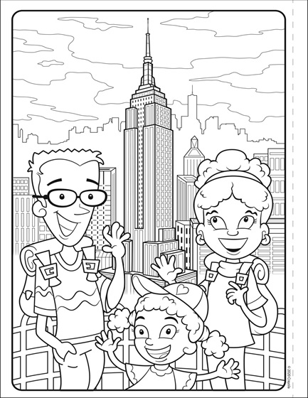 Coloriage World Empire State Building Nyc - Crayola à imprimer