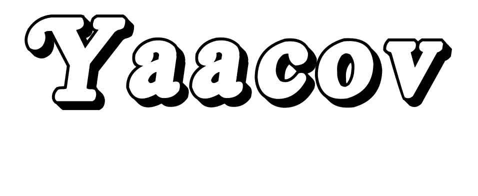Coloriage Yaacov - Prénom à imprimer