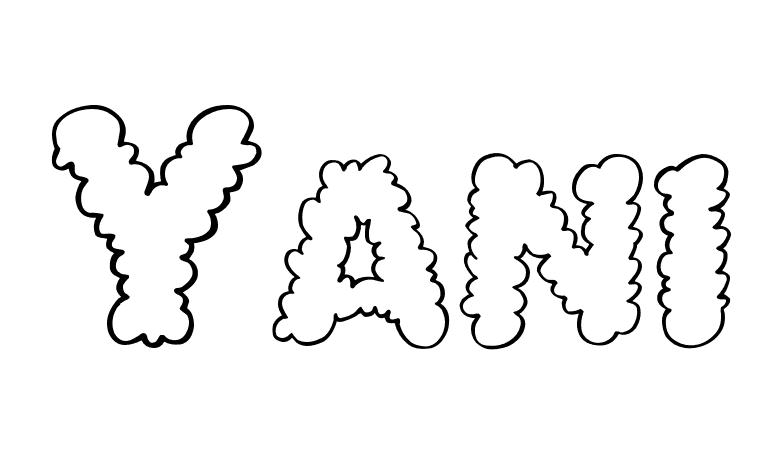 Coloriage Yani - Prénom à imprimer