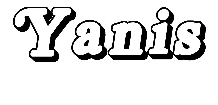 Coloriage Yanis - Prénom à imprimer
