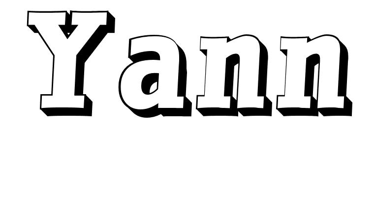 Coloriage Yann - Prénom à imprimer