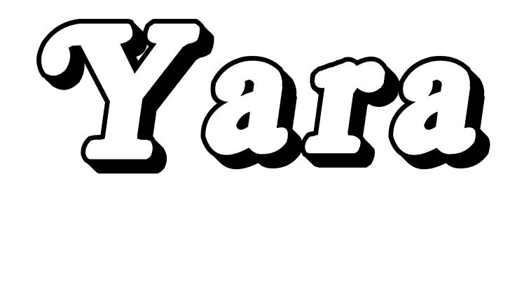 Coloriage Yara - Prénom à imprimer