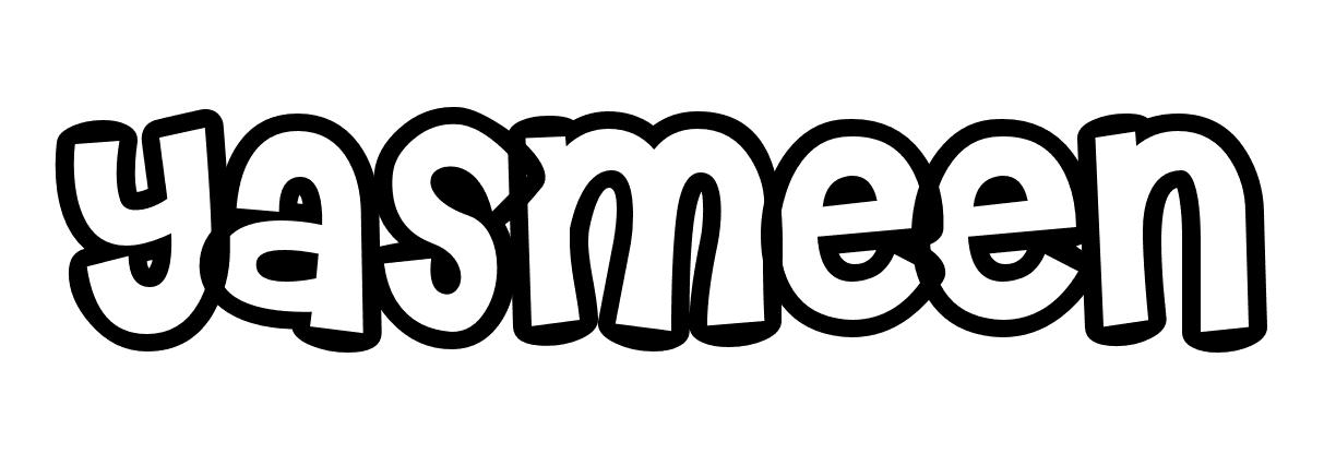 Coloriage Yasmeen - Prénom à imprimer