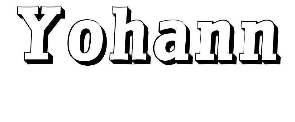 Coloriage Yohann - Prénom à imprimer
