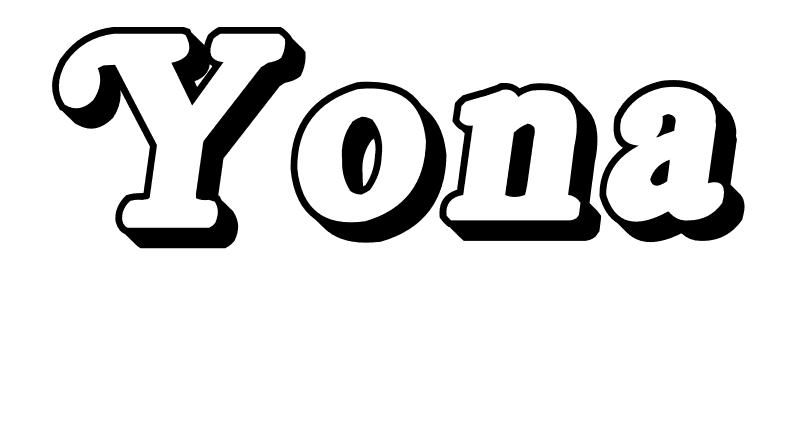 Coloriage Yona - Prénom à imprimer