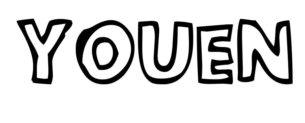 Coloriage Youen - Prénom à imprimer