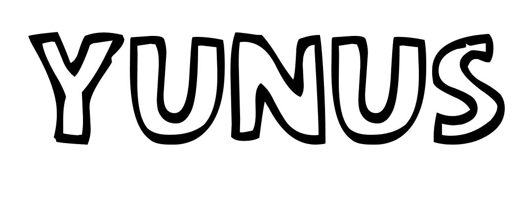 Coloriage Yunus - Prénom à imprimer