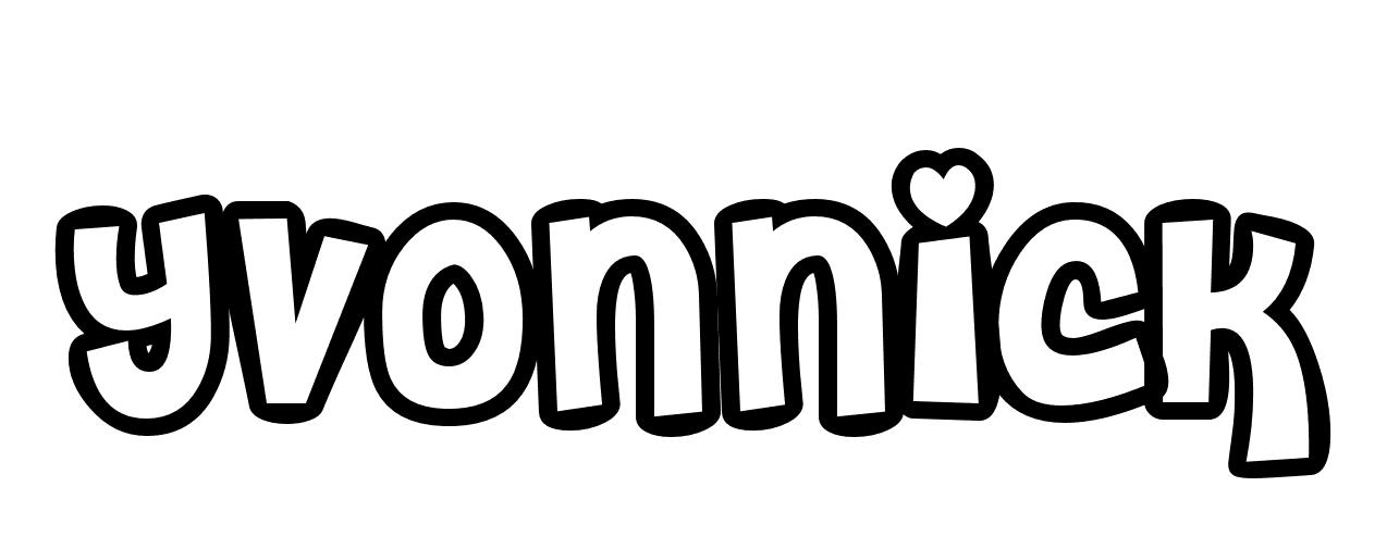 Coloriage Yvonnick - Prénom à imprimer