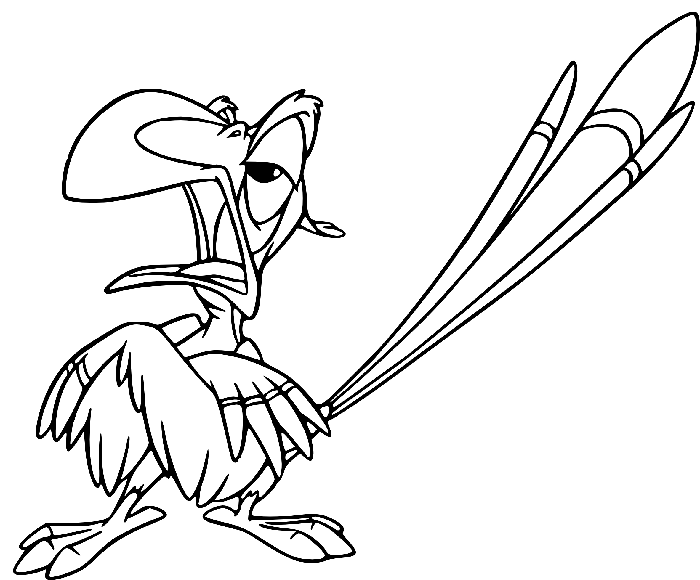 Coloriage Zazu Dessin Anime Le Roi Lion De Disney - Roi lion à imprimer