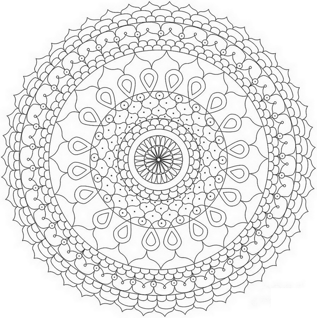 Coloriage Abstract Mandala Par Dora Alis - Mandala à imprimer