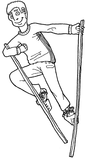 Coloriage Acrobate - Cirque à imprimer