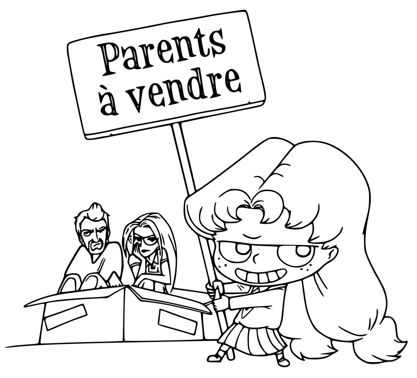 Coloriage Adele mortelle