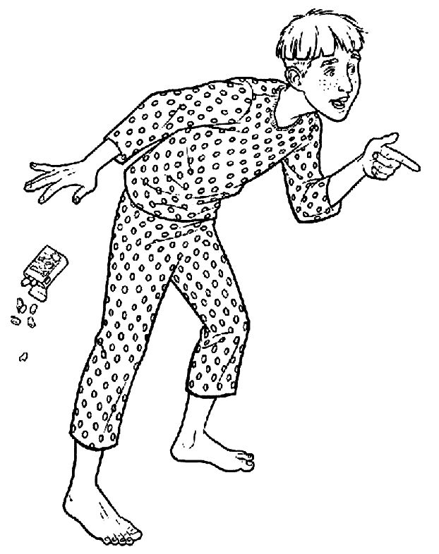 Coloriage Adolescent - Harry potter à imprimer