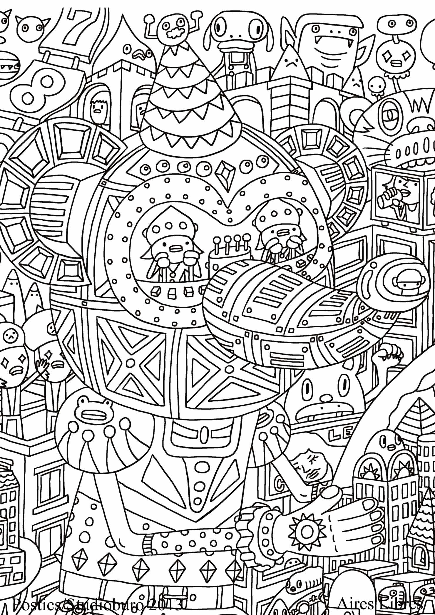 Coloriage Adulte Dessin 17 - Adulte à imprimer