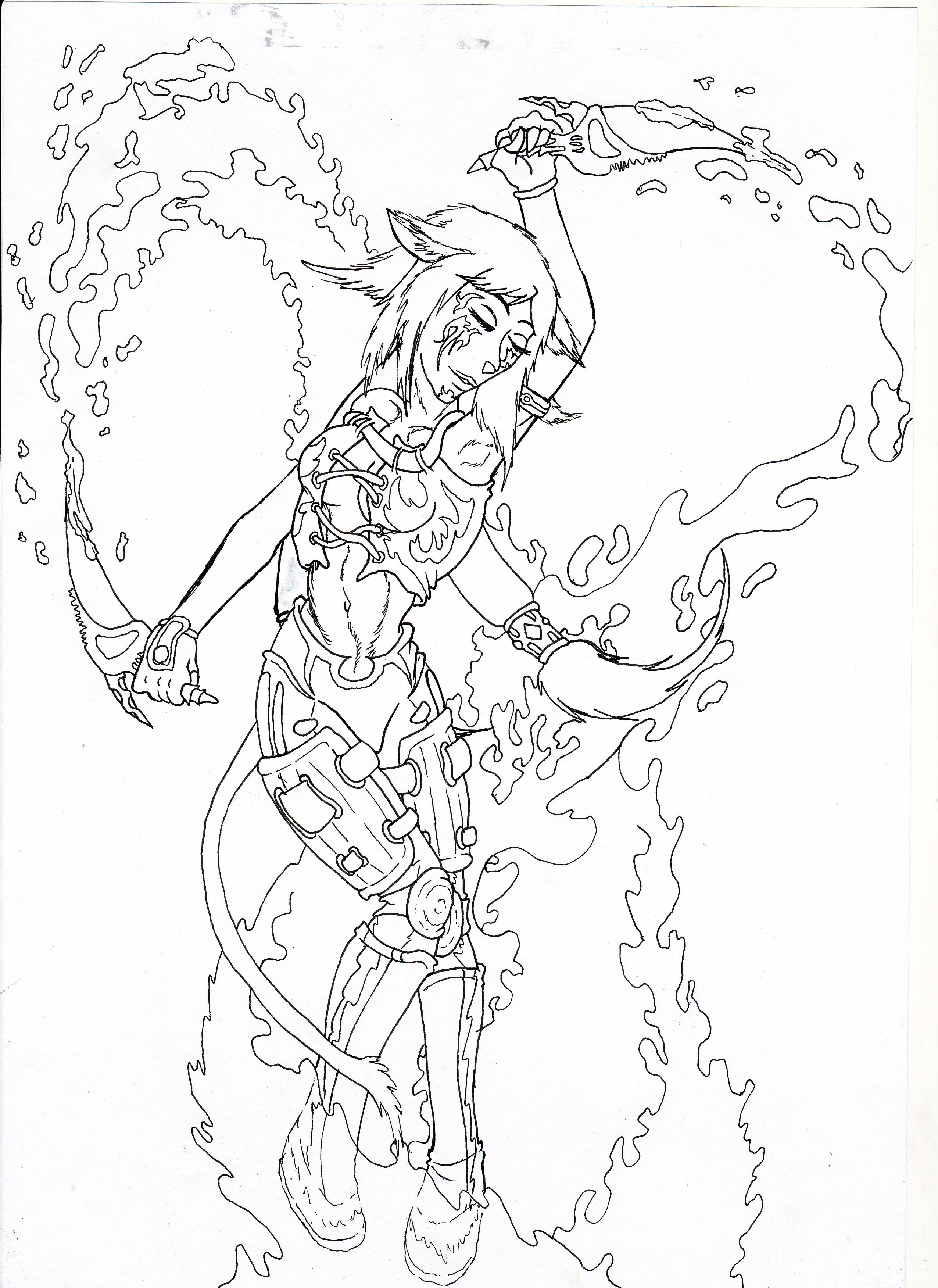 Coloriage Zentangle fleuri avec fleurs stylisées - Adulte à imprimer