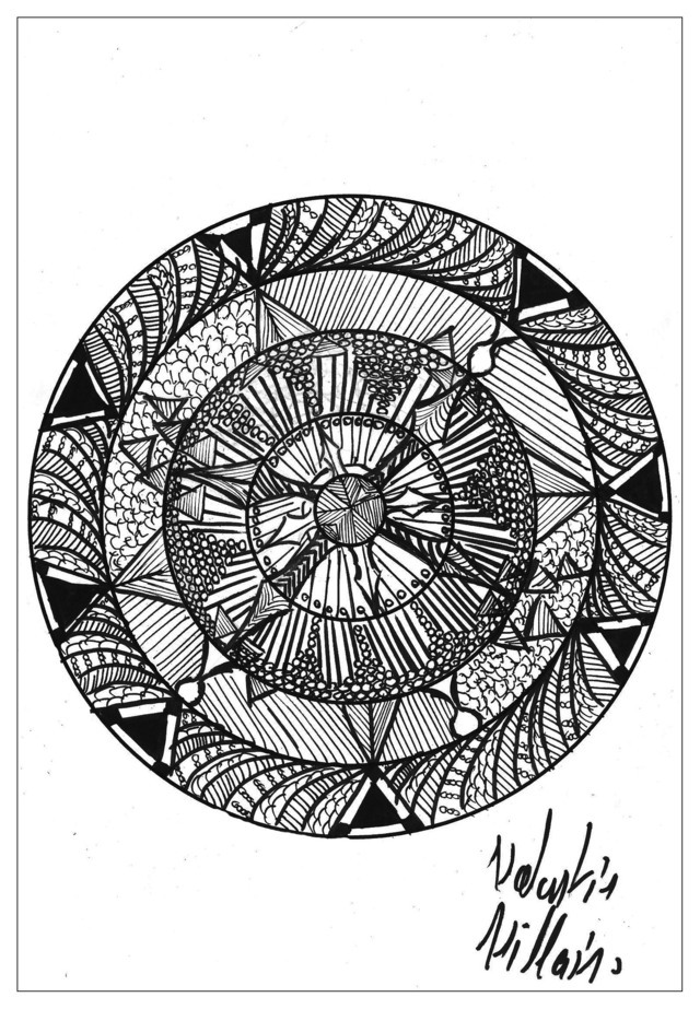 Coloriage Adulte Dessin Mandala 02 Par Valentin - Adulte à imprimer