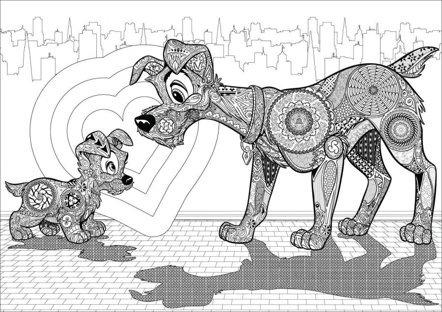 Coloriage Adulte Disney Anti Stress - Adulte à imprimer