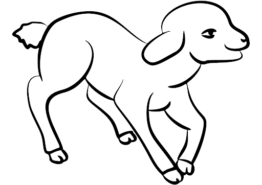 Coloriage Agneau Le Petit Mouton - Mouton à imprimer