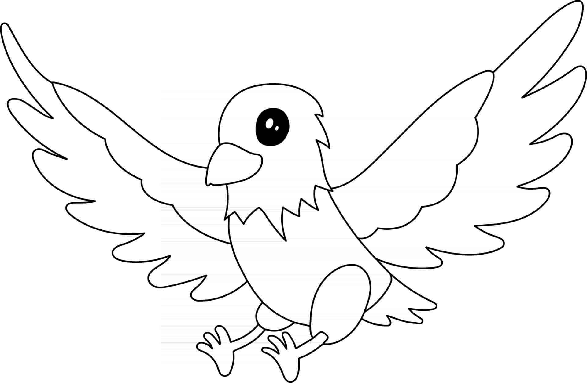 Coloriage Aigle Oiseau - Animal à imprimer